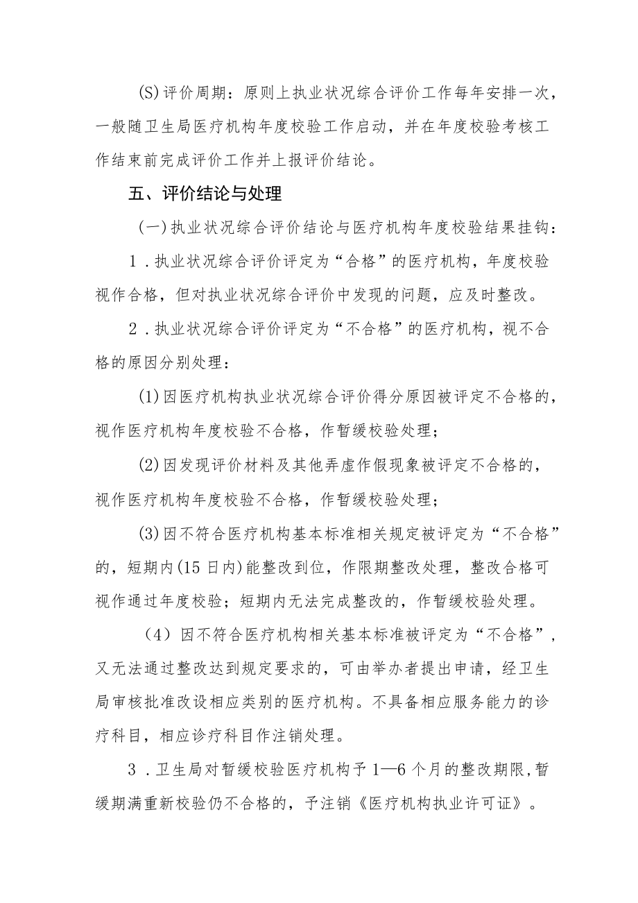 医疗机构执业状况综合评价管理办法.docx_第3页