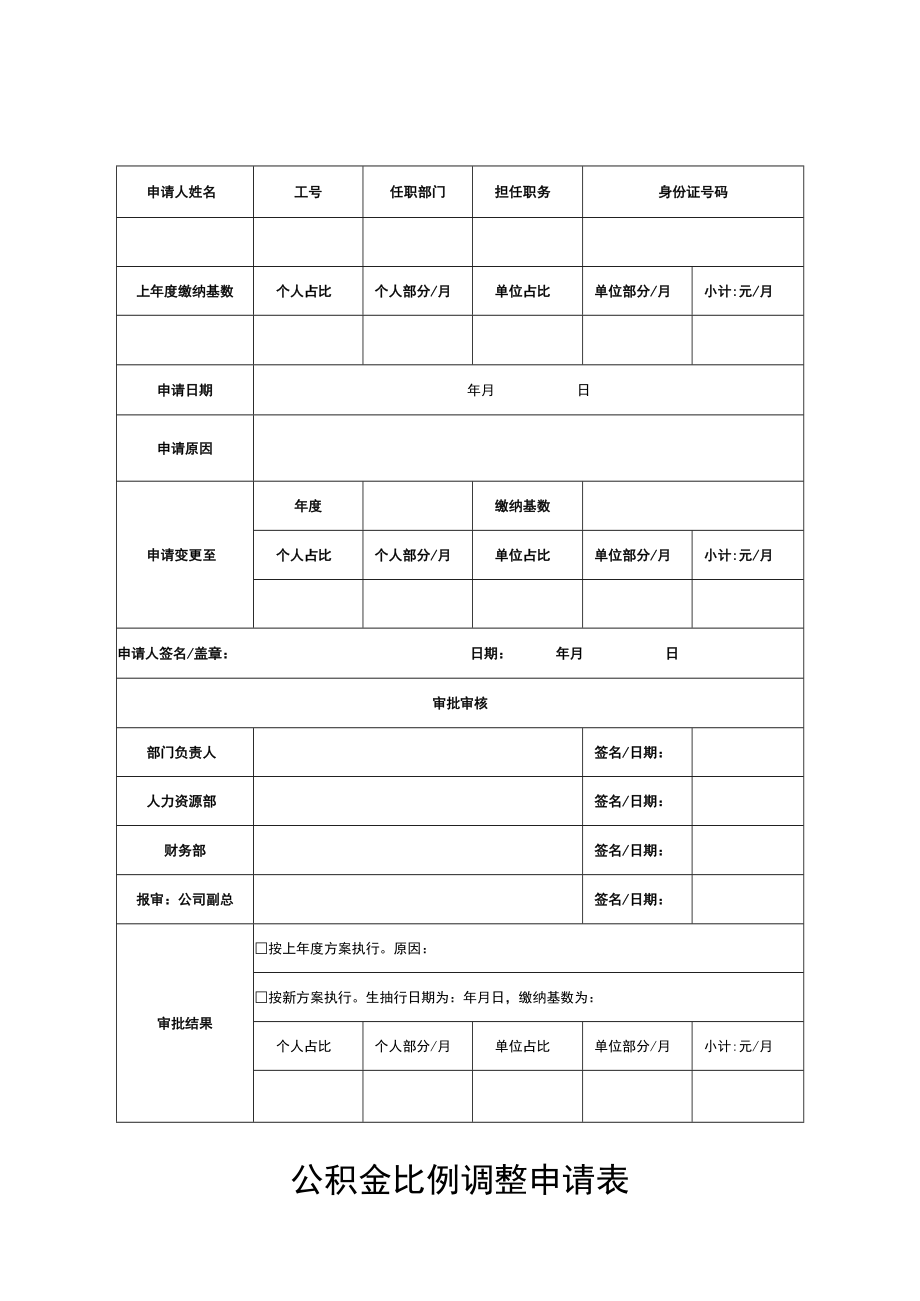 公积金比例调整申请表.docx_第1页