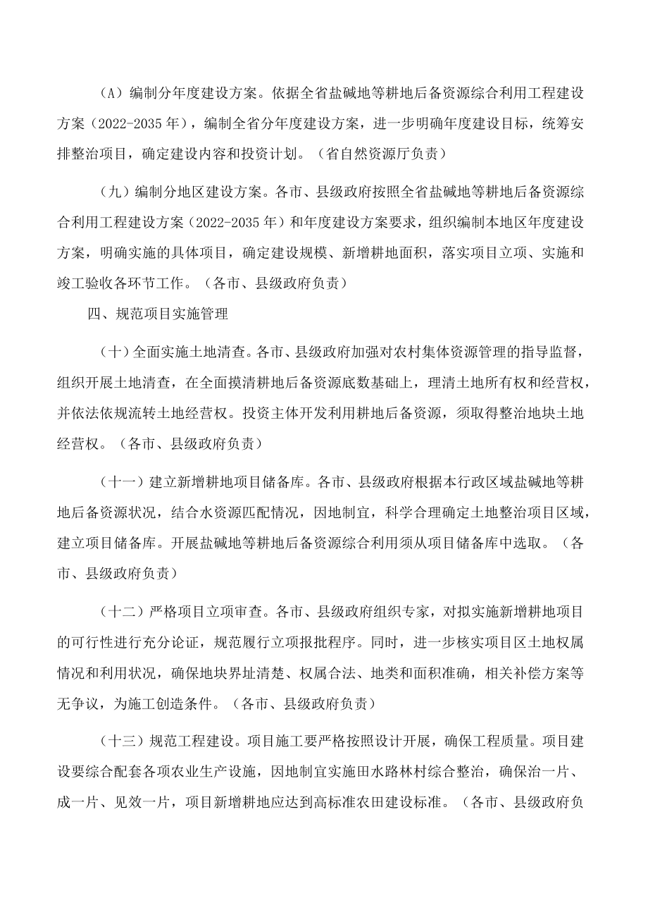 吉林省人民政府办公厅关于开展盐碱地等耕地后备资源综合利用的指导意见.docx_第3页