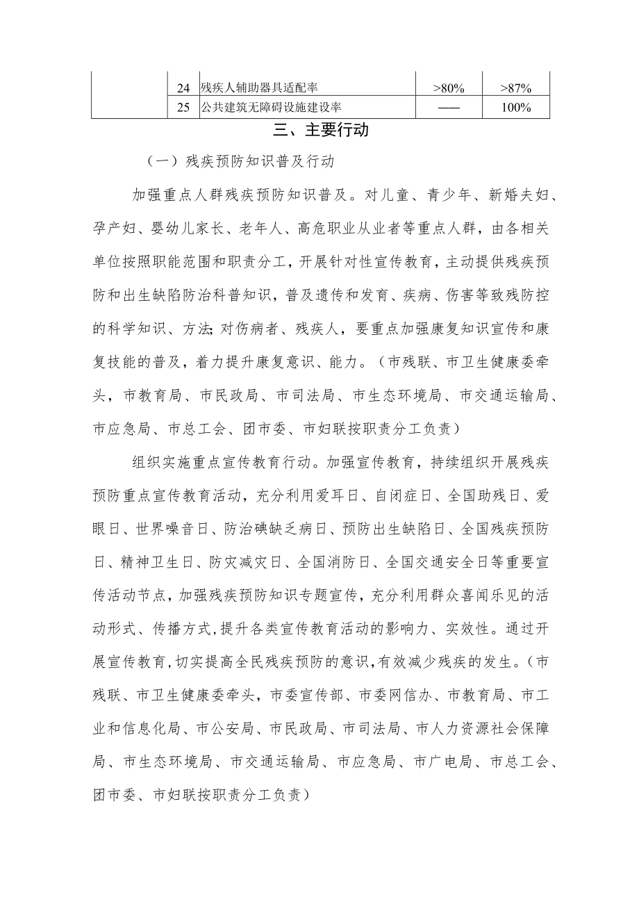 咸阳市残疾预防行动计划（2021—2025年）.docx_第3页