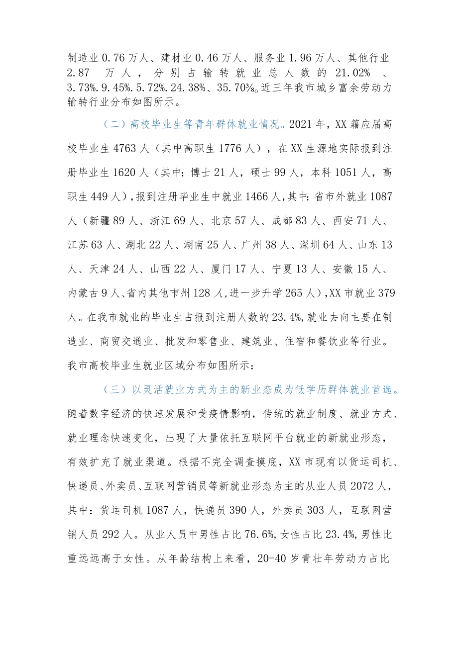 关于某市就业结构性矛盾的调研报告.docx_第2页