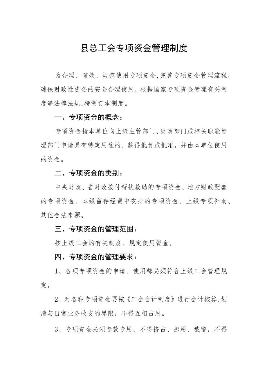 县总工会专项资金管理制度.docx_第1页