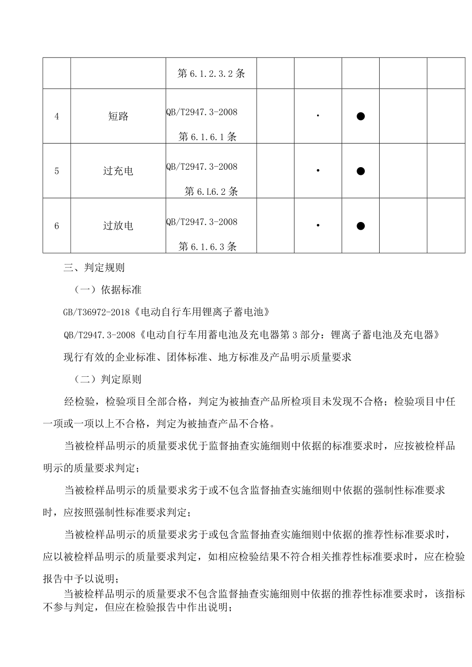 广东省电动自行车用锂离子蓄电池产品质量监督抽查实施细则.docx_第3页