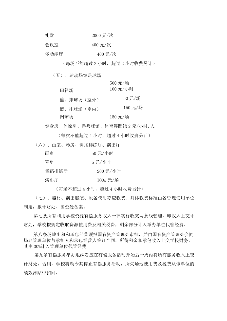 学院公共资源有偿服务管理暂行规定.docx_第2页