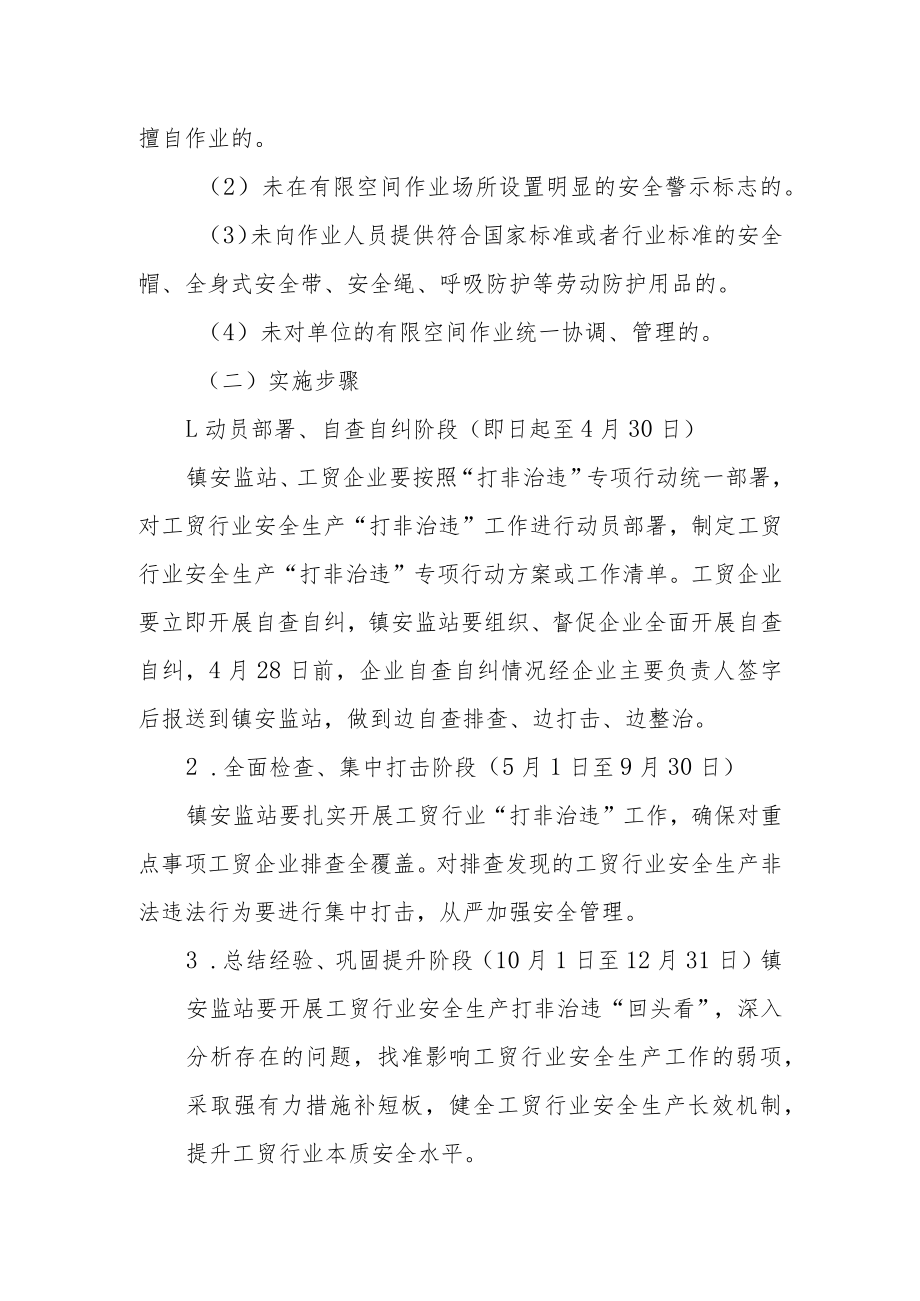 工贸行业安全生产“打非治违”专项行动实施方案.docx_第2页