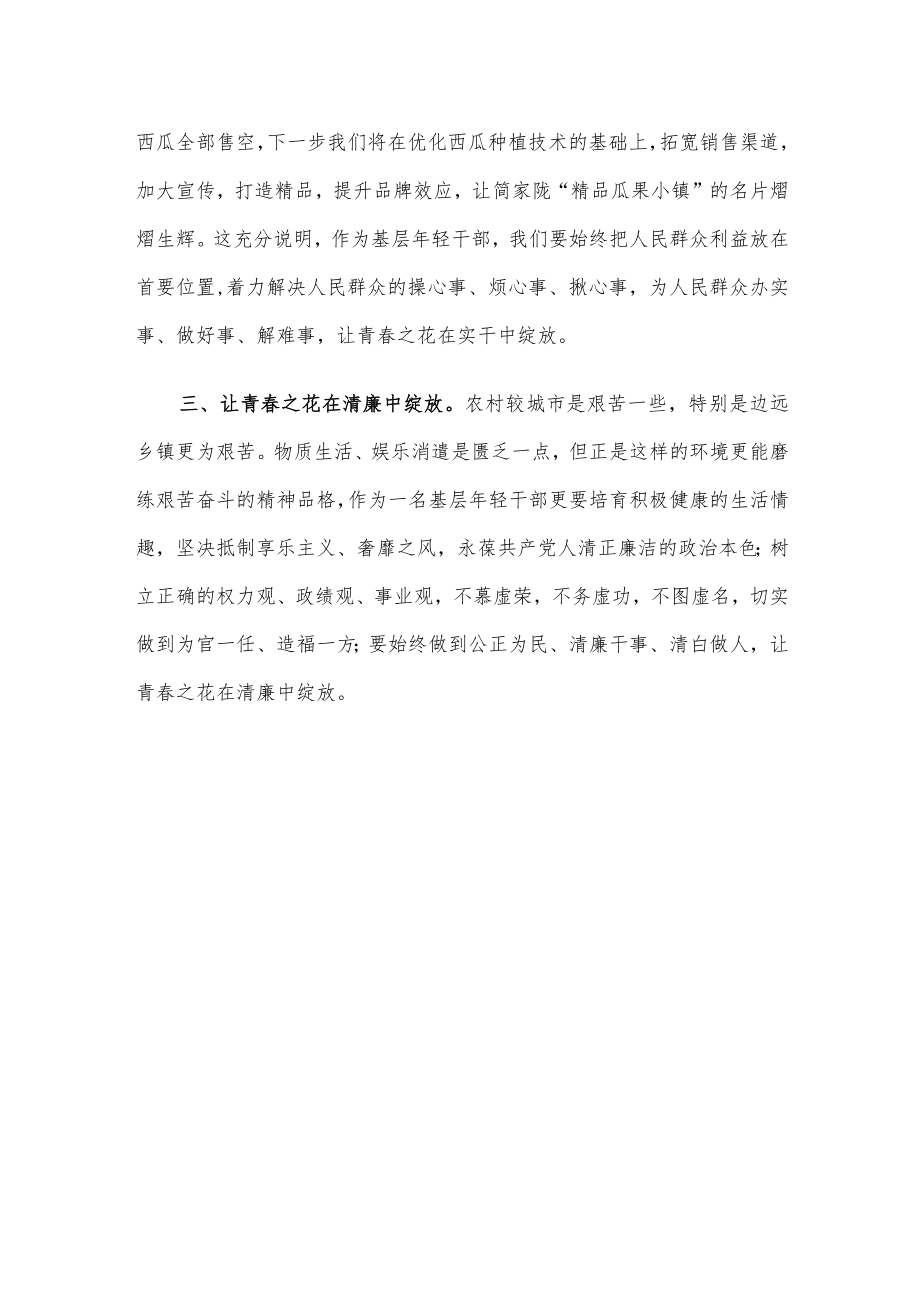 年轻干部座谈会发言提纲.docx_第2页