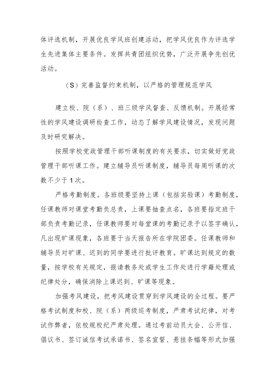 大学关于加强学风建设的实施意见.docx_第3页