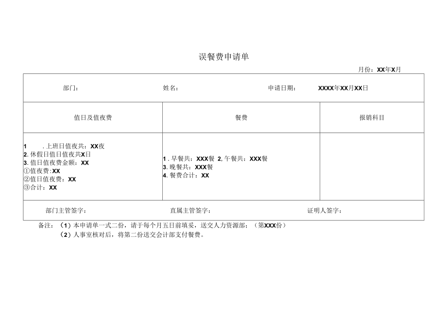 误餐费申请单.docx_第1页