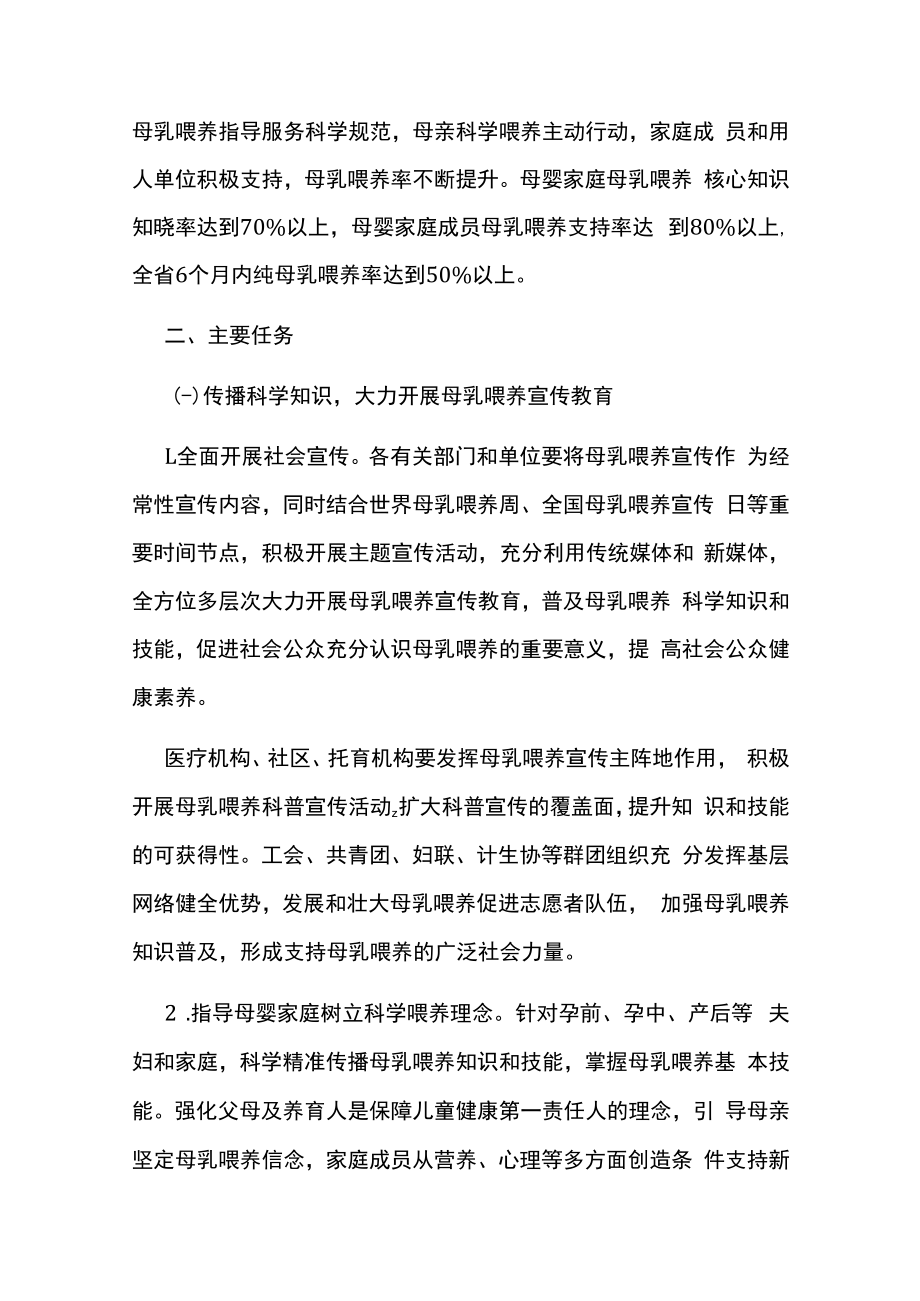 母乳喂养促进行动计划实施方案.docx_第2页