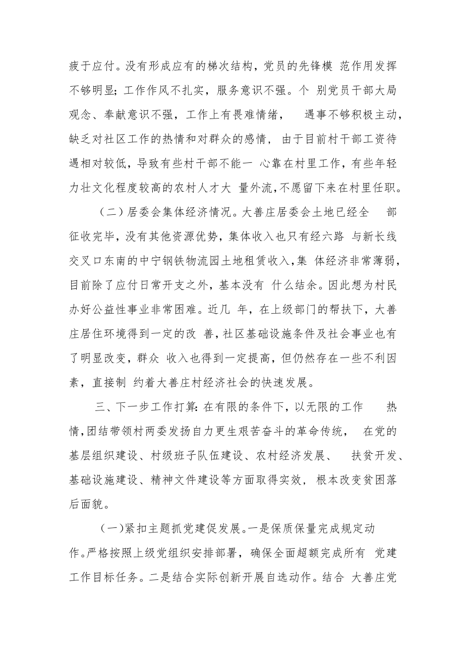 高新区产业集聚区村庄居委会第一书记工作总结.docx_第3页