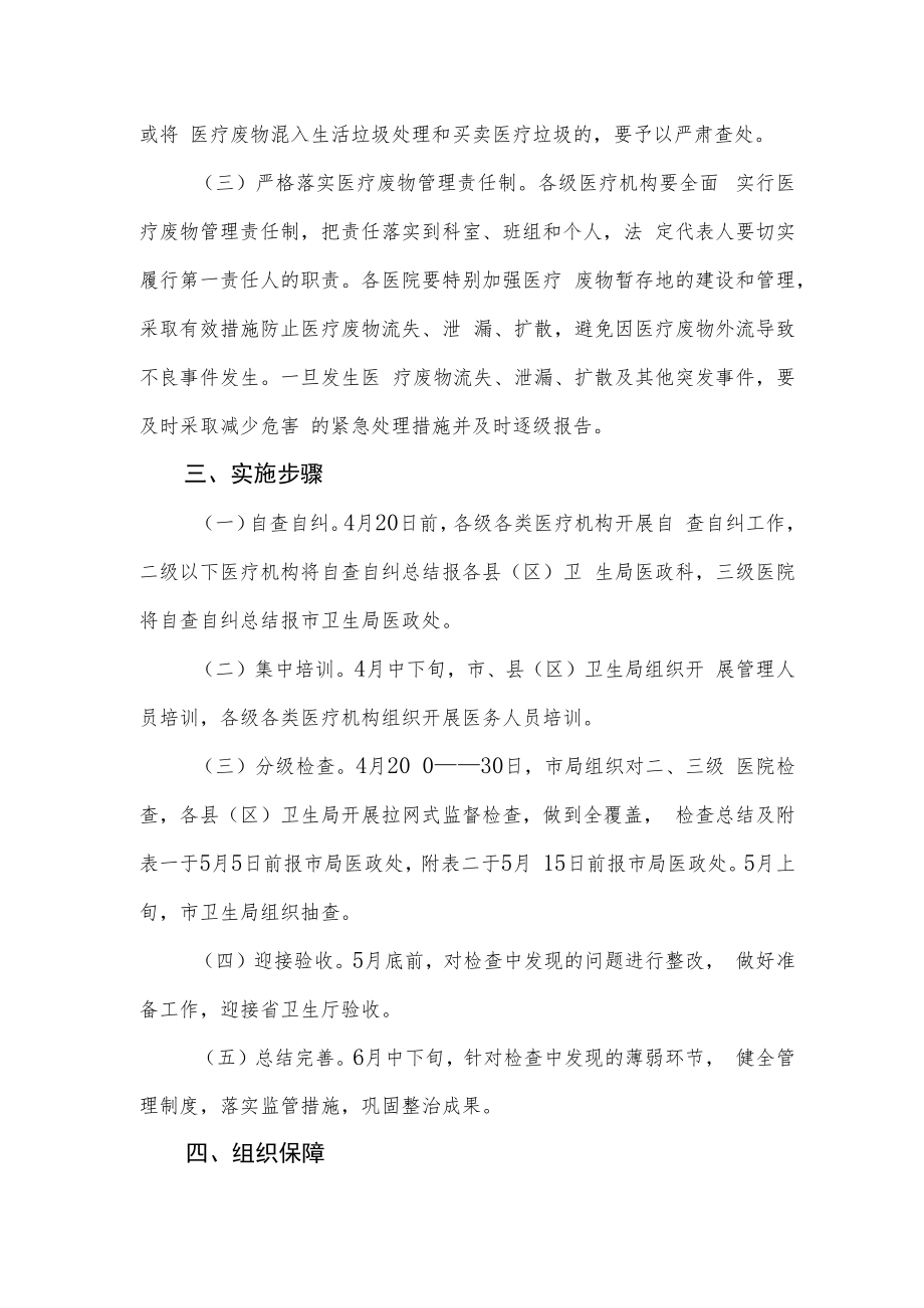 （3篇）xx市医疗废物管理专项整治行动实施方案.docx_第2页