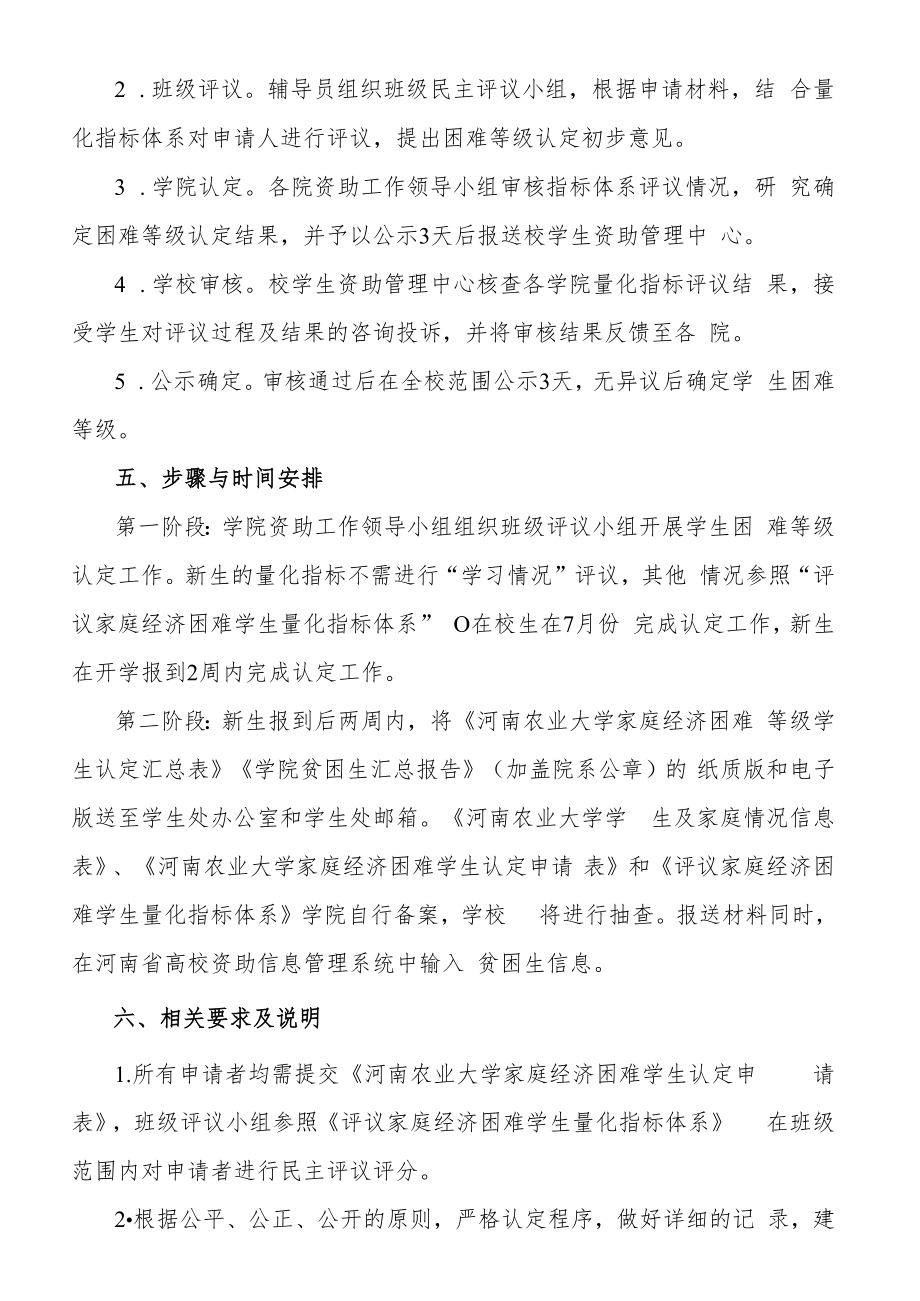 河南农业大学家庭经济困难学生认定办法修订.docx_第2页