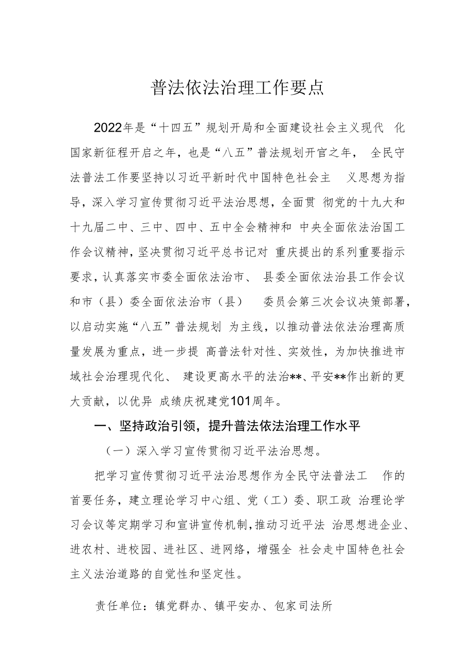 普法依法治理工作要点.docx_第1页