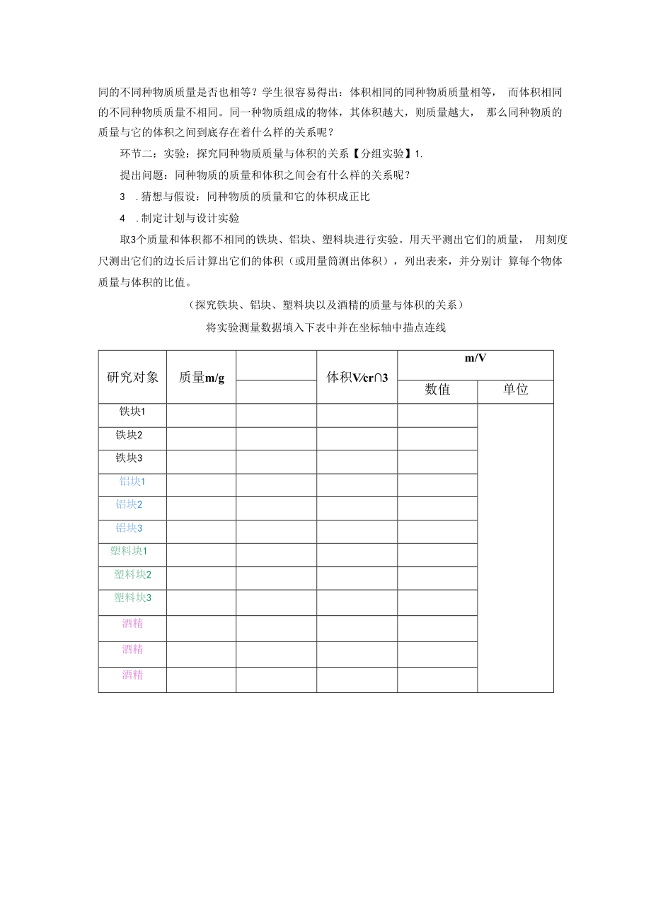 科学研究：物质的密度（教学设计）.docx_第2页