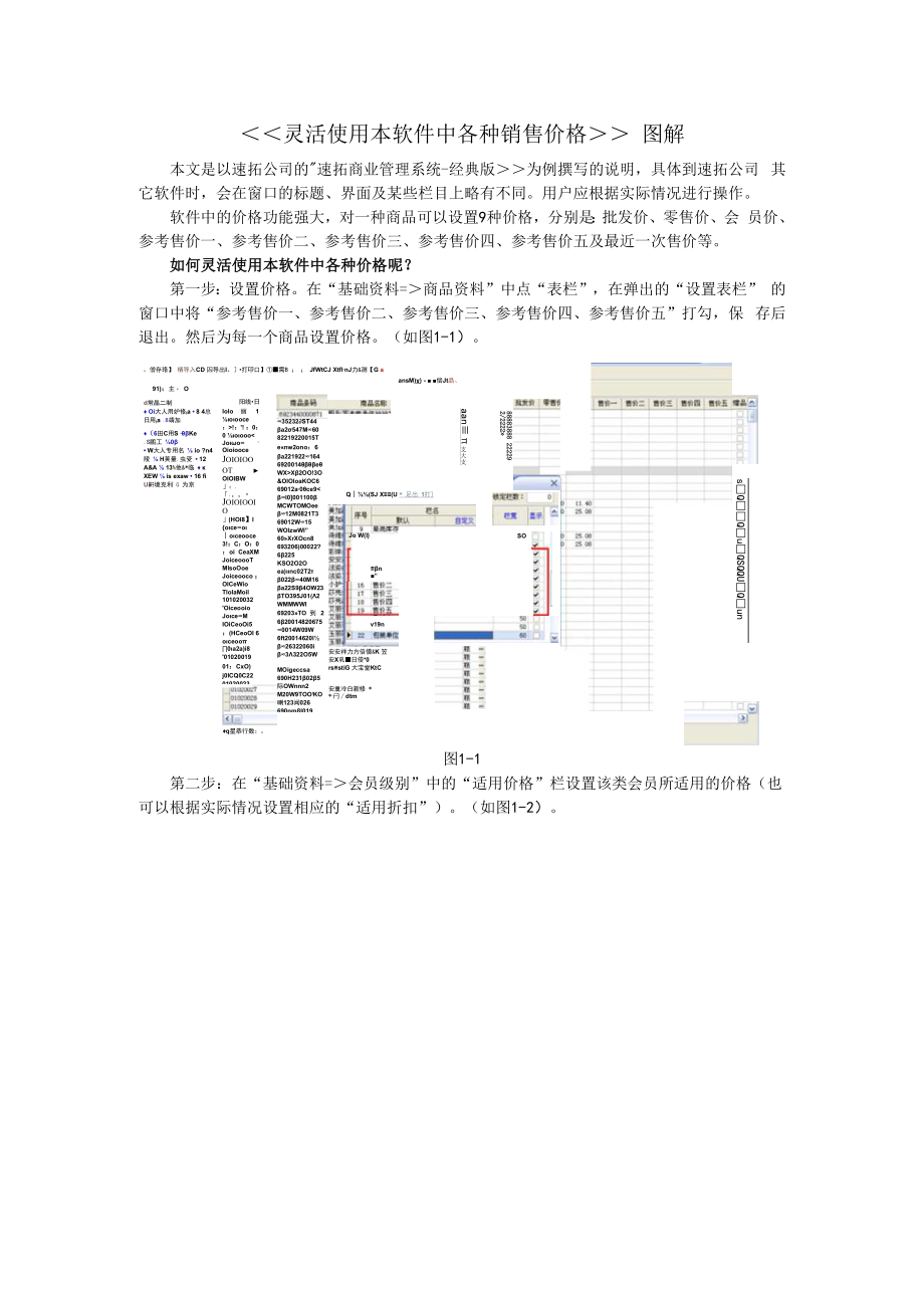 灵活使用本软件中各种销售价格图解.docx_第1页