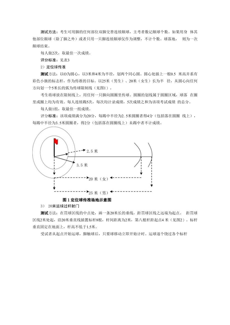 锦州市足球特长生招生专项测试方法与评分标准.docx_第3页