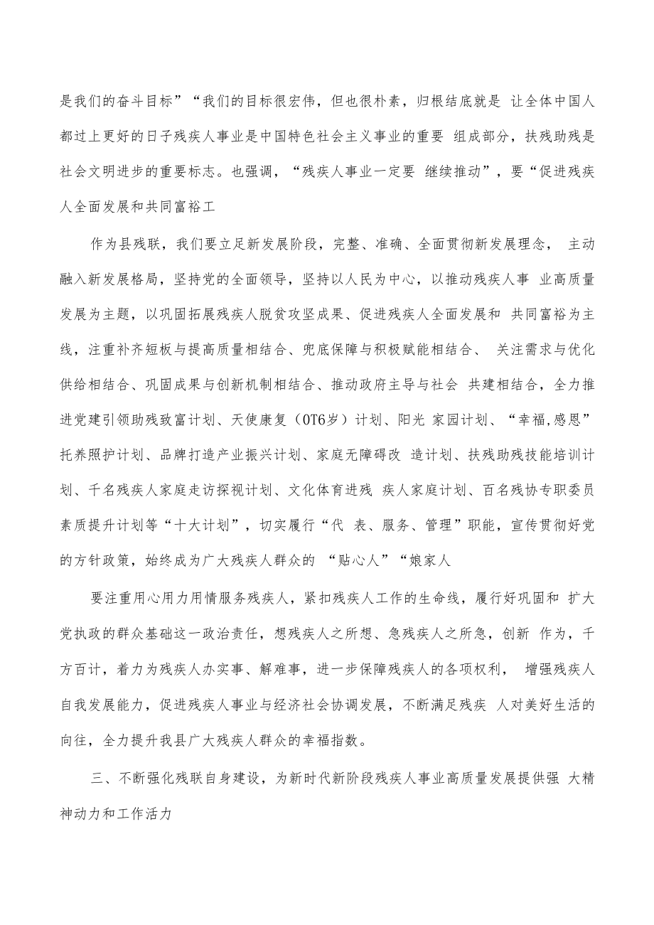 残疾人事业高质量发展体会研讨发言.docx_第2页