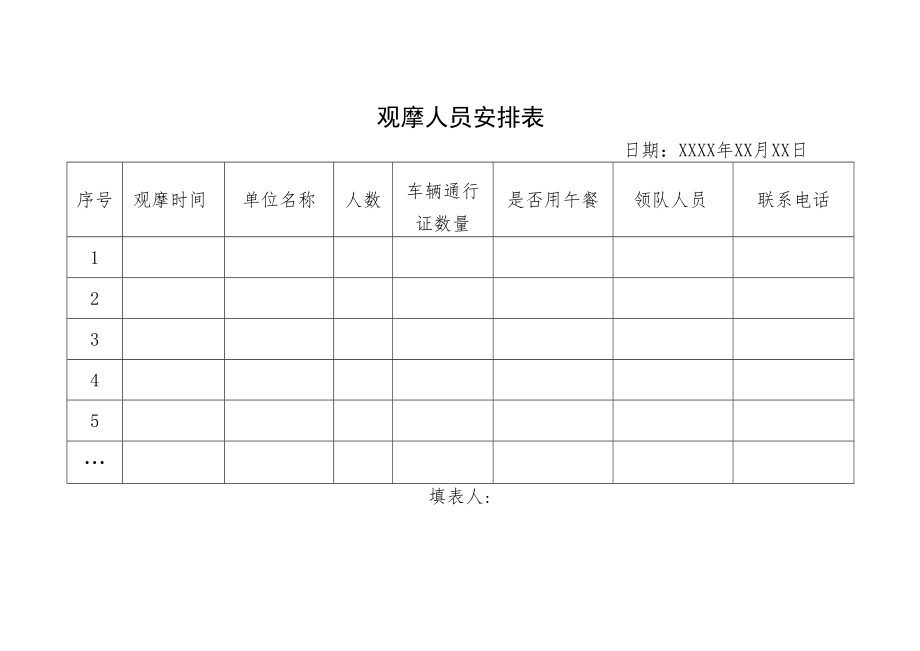 观摩人员安排表.docx_第1页