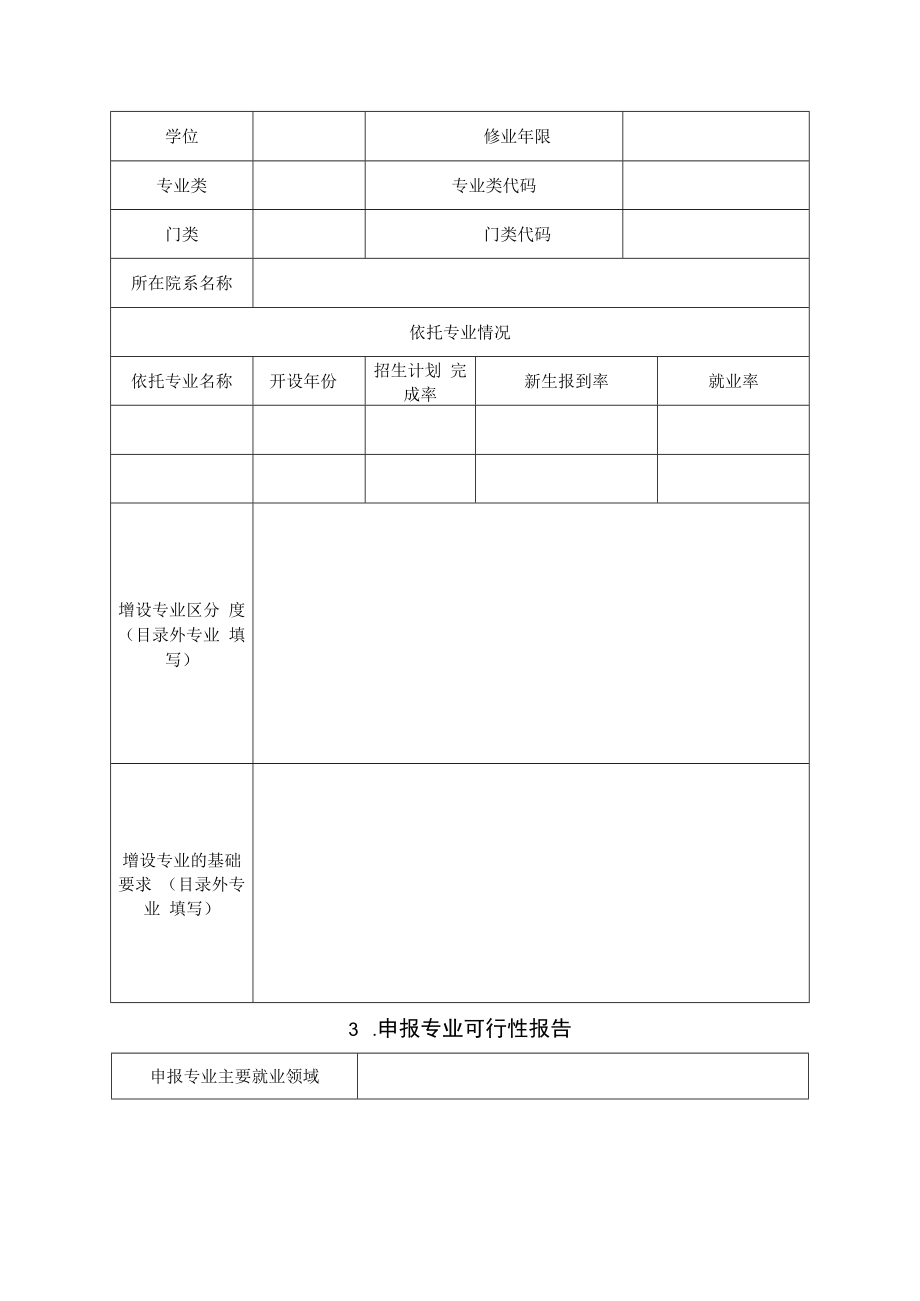 河南省高等院校医药卫生类专业申请表（本科专科）.docx_第3页