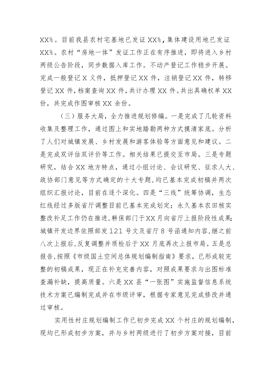 XX县自然资源局2022年工作总结.docx_第2页