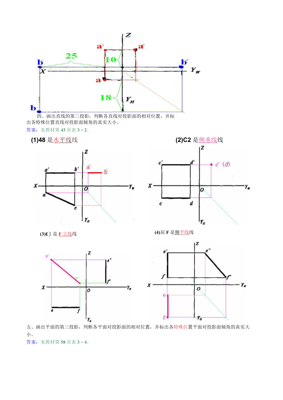 《建筑制图基础形成性考核册》1-4作业答案.docx_第2页