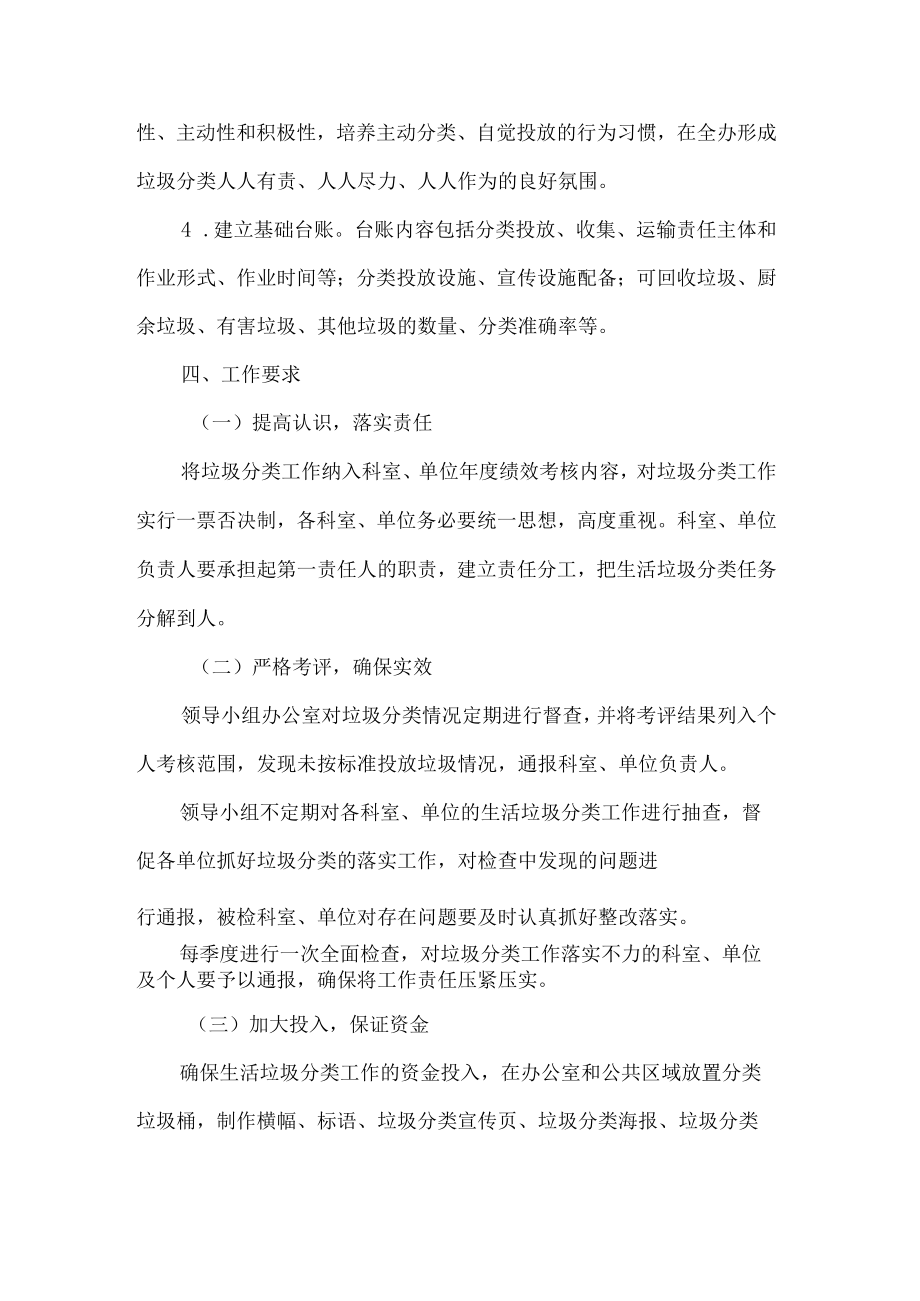 人民防空办公室垃圾分类实施方案.docx_第3页