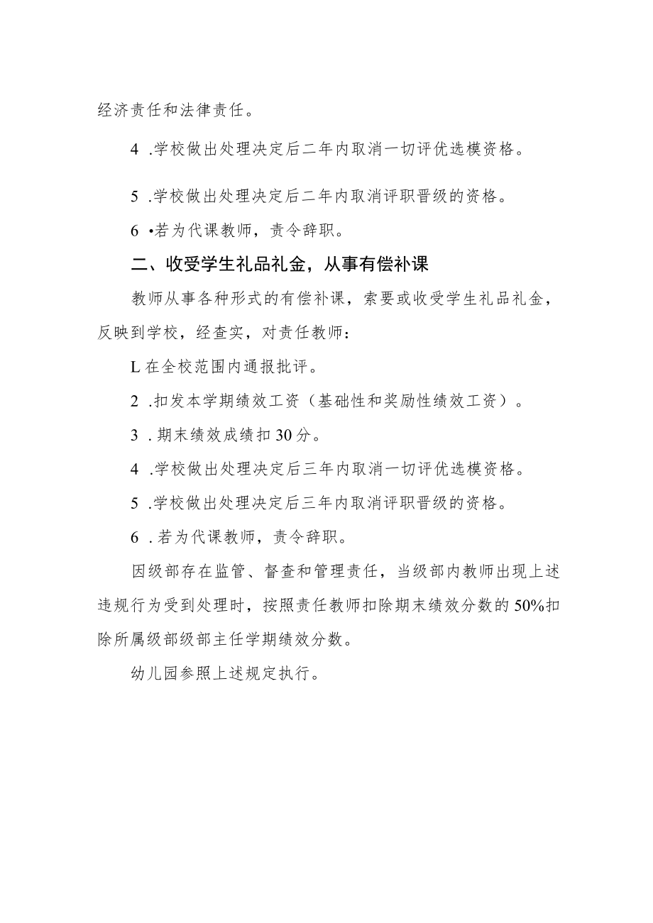 实验学校关于加强师德建设的暂行规定.docx_第2页