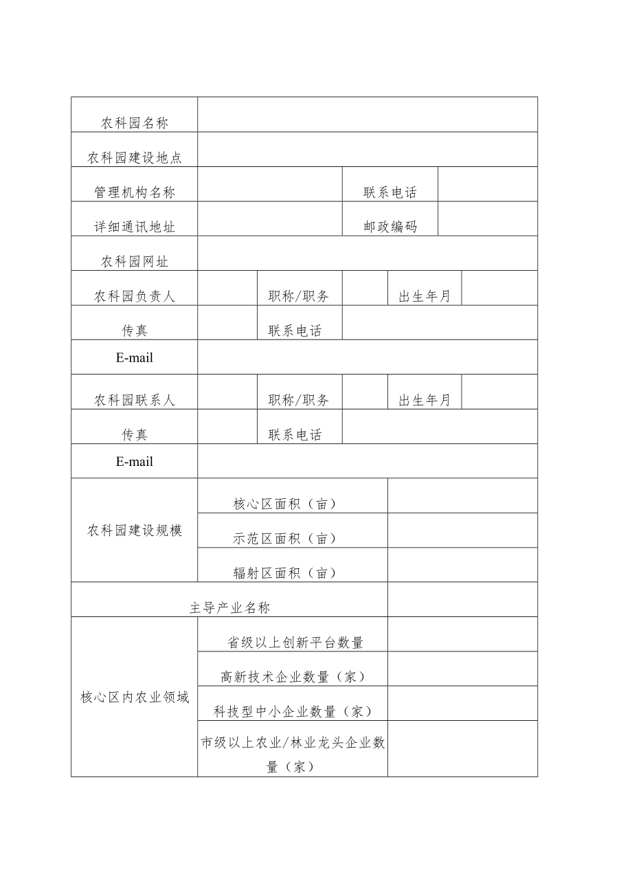 湖南省农业科技园区建设申报书、总体规划、建设实施方案（参考格式）.docx_第3页