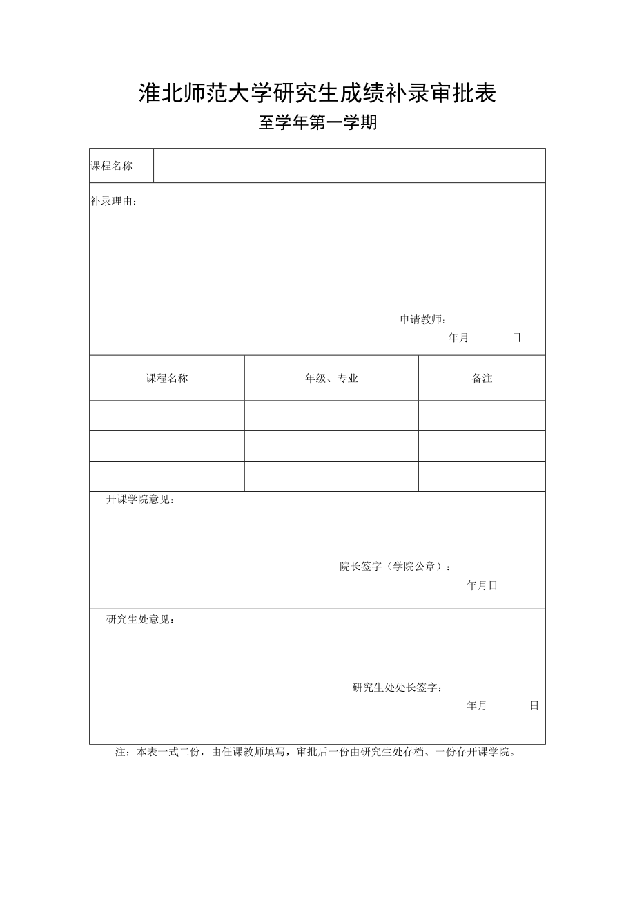 淮北师范大学成绩更正审批表.docx_第1页