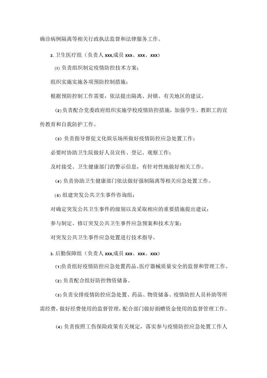 疫情防控应急预案范文四篇.docx_第2页