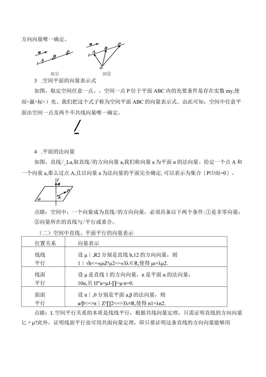 学案空间向量的应用141用空间向量研究直线平面的位置关系.docx_第2页