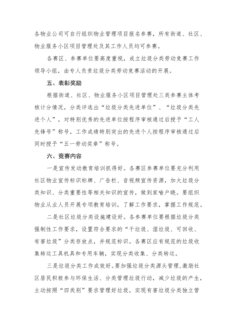 垃圾分类百日劳动竞赛活动工作方案.docx_第3页