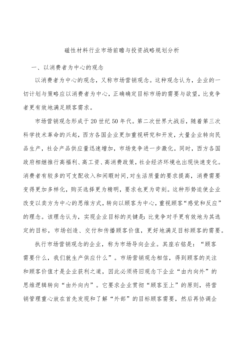 磁性材料行业市场前瞻与投资战略规划分析.docx_第1页