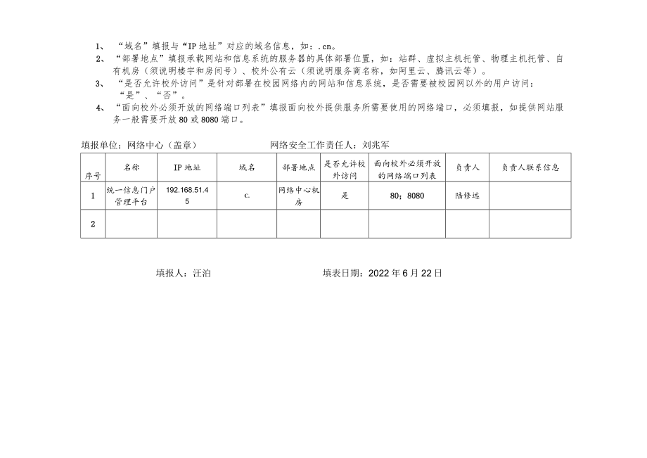 菏泽职业学院网站和信息系统备案汇总表.docx_第2页