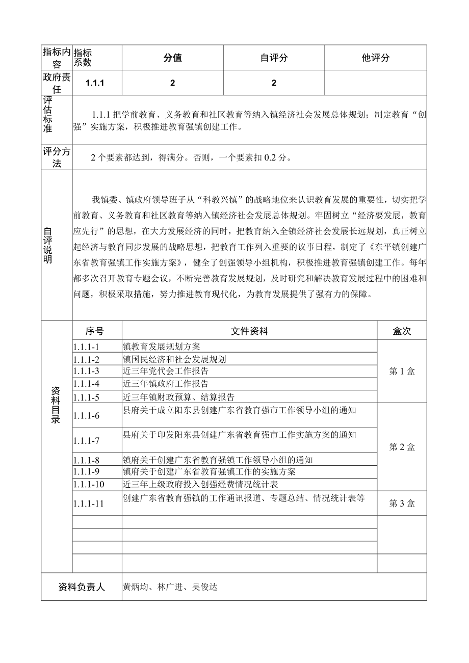 阳东县东平镇申报广东省教育强镇督导验收自评分及说明.docx_第3页