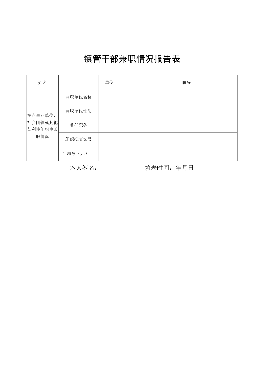 表四—1镇管干部本人工资及其他劳动所得情况报告表.docx_第2页