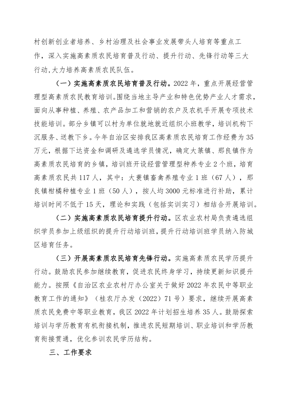 防城区2022年高素质农民培育工作实施方案.docx_第2页