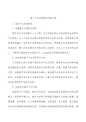 量子产业发展路径实施方案.docx