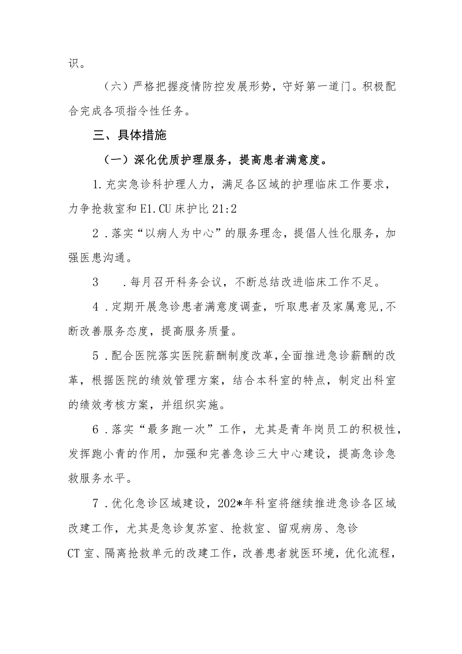 医院急诊科巾帼文明岗工作年度计划.docx_第2页