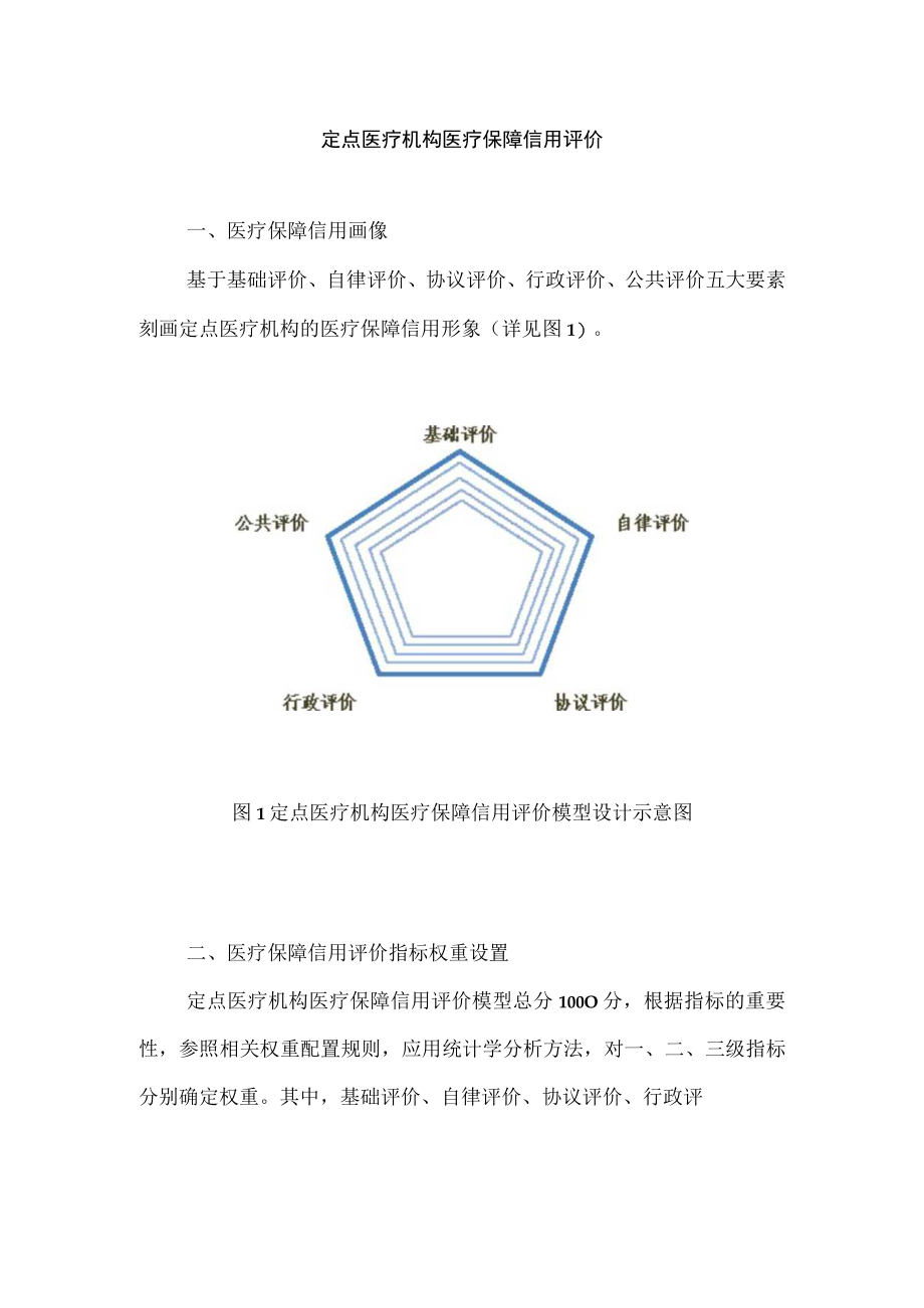 定点医疗机构医疗保障信用评价.docx_第1页