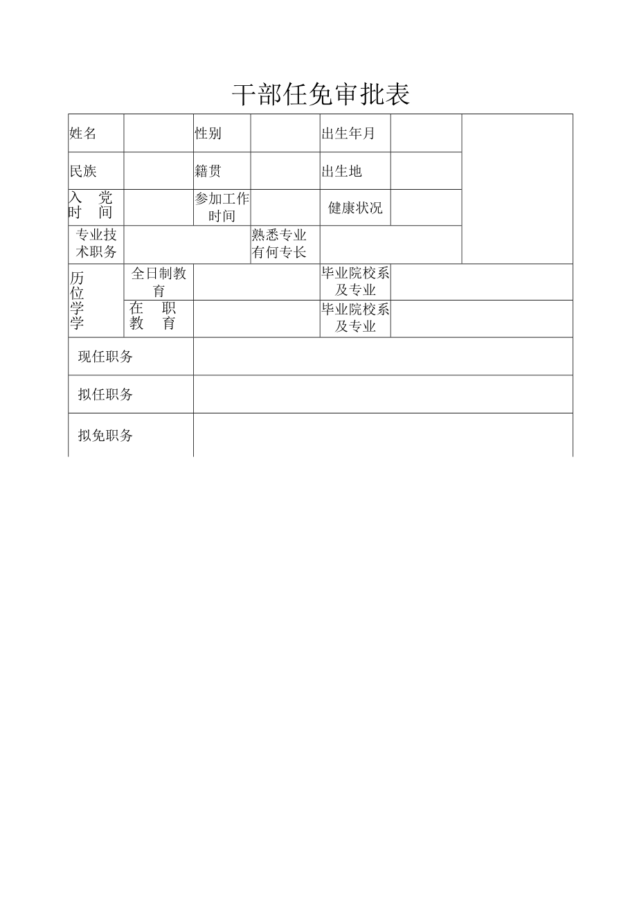 干部任免审批表.docx_第1页