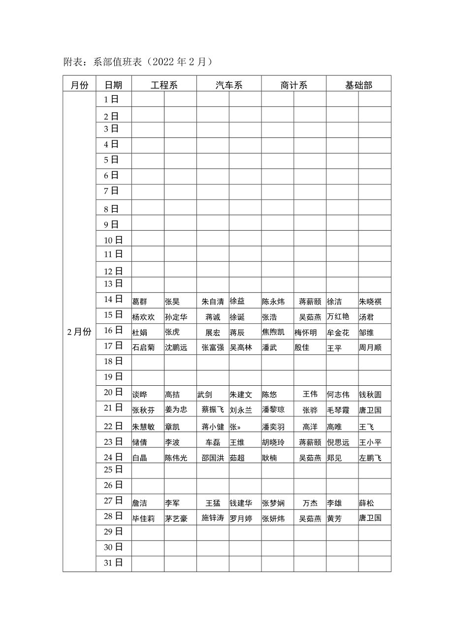 2021—2022学年第二学期值班表.docx_第3页