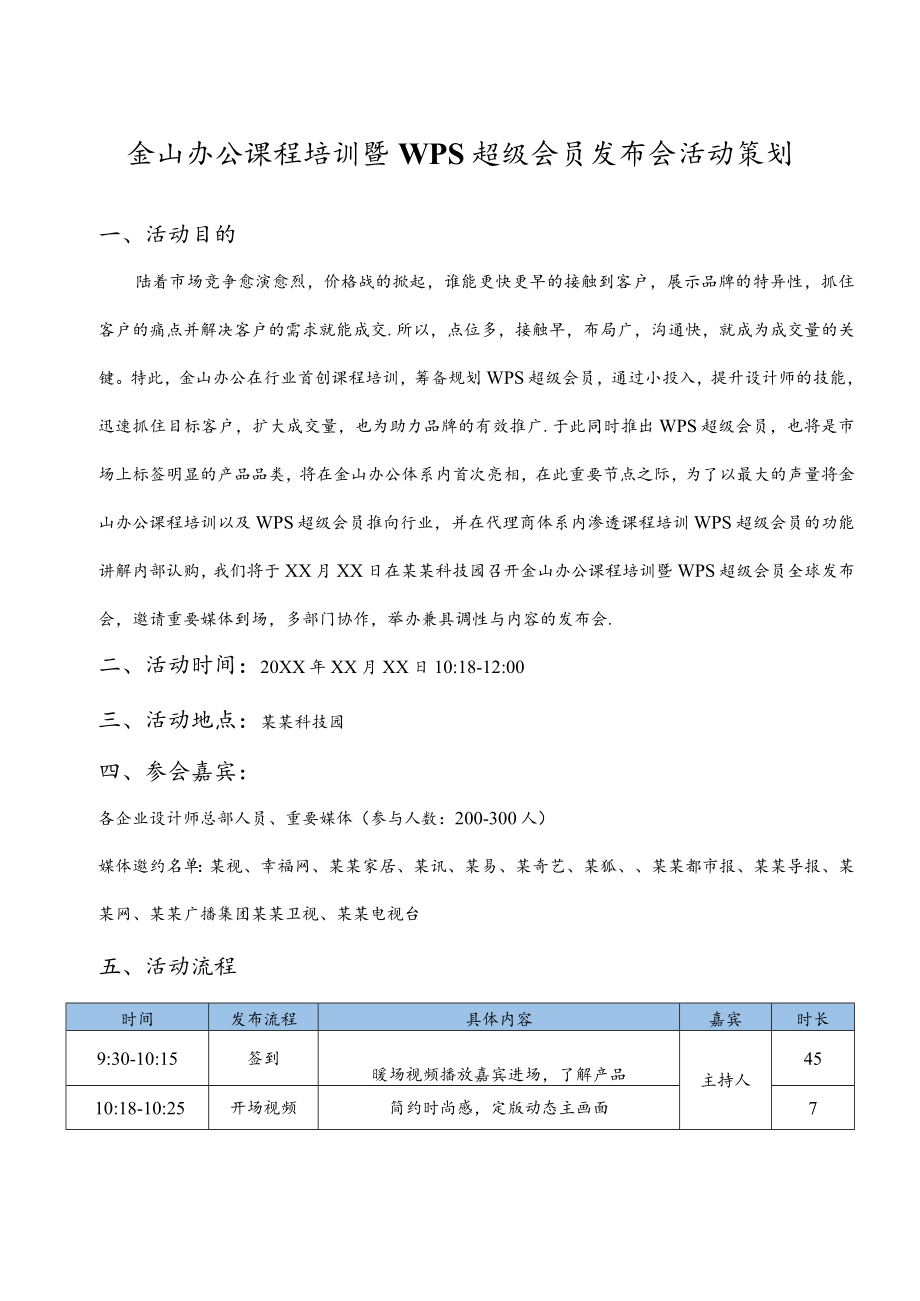 产品发布会活动策划方案范文模板.docx_第1页