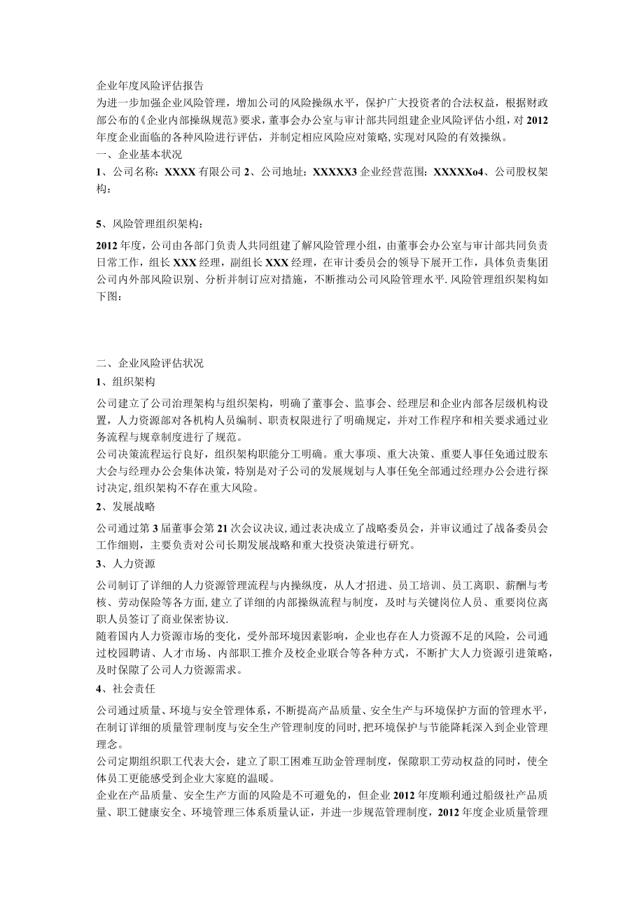 企业年度风险评估报告.docx_第1页