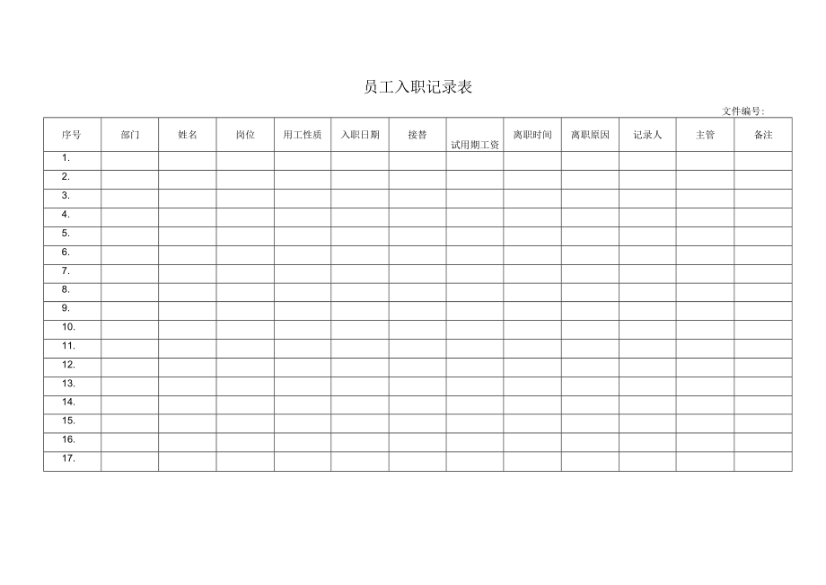员工入职记录表.docx_第1页