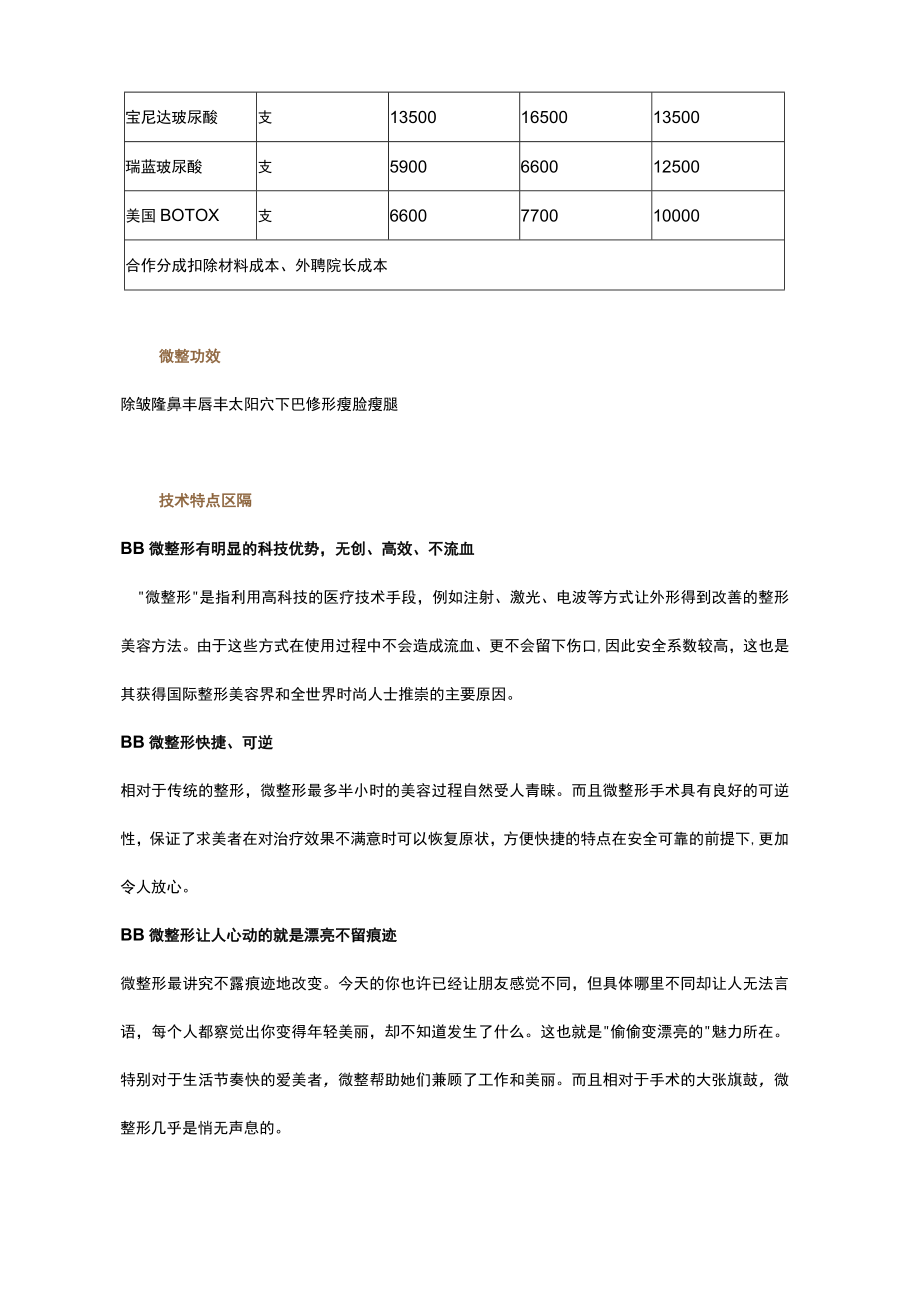 医疗美容微整形营销规划方案.docx_第2页