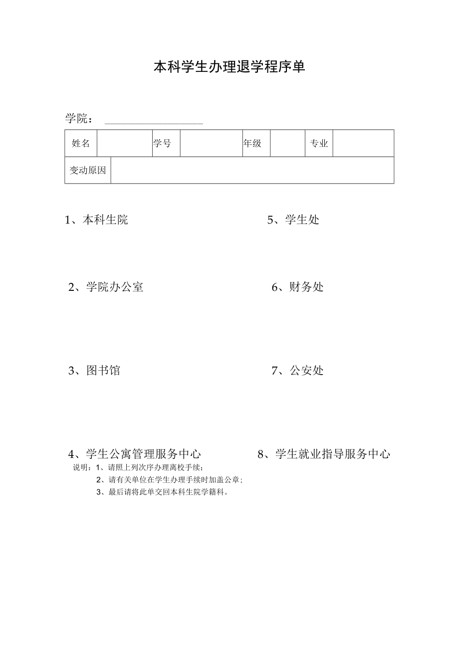 大学本科学生退学申请表（2019年新版）.docx_第2页