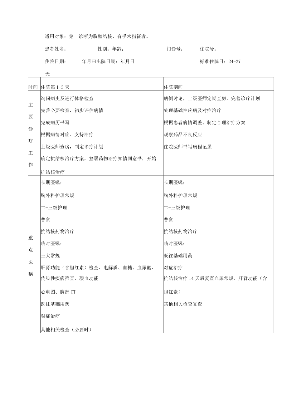 胸壁结核手术治疗临床路径.docx_第3页