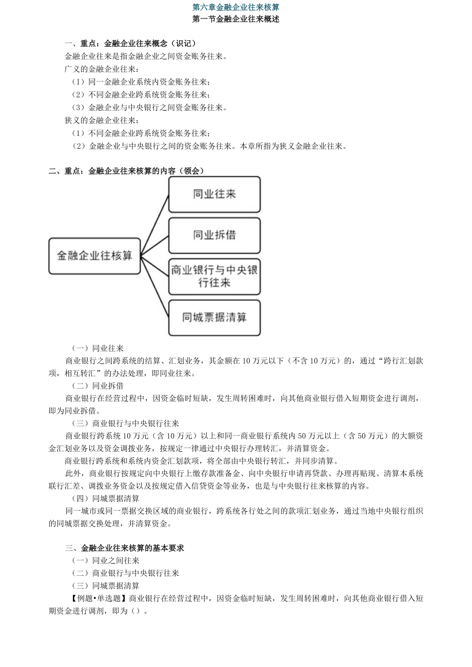 第六章金融企业往来核算.docx_第1页