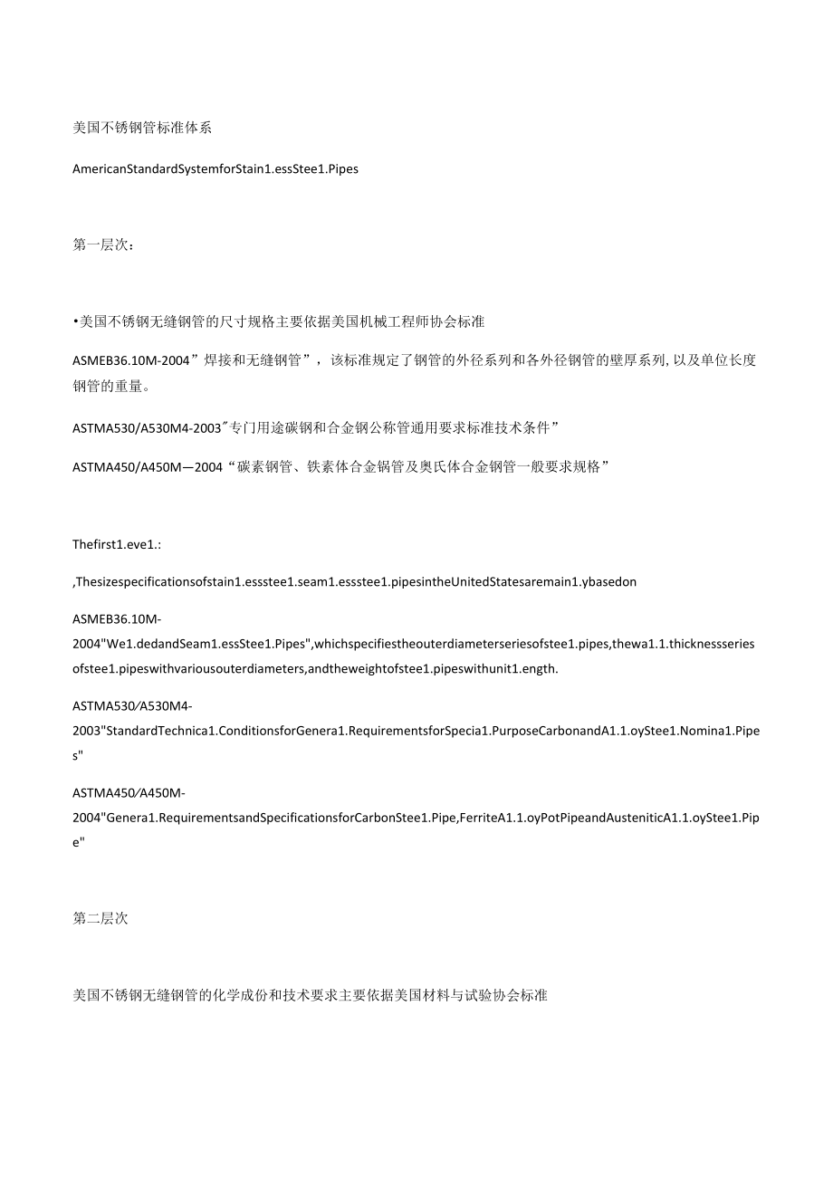 美国不锈钢管标准体系.docx_第1页